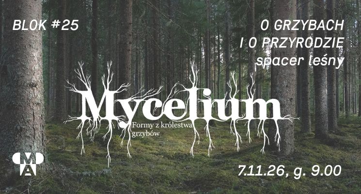 Plakat Spacer leśny: O grzybach i o przyrodzie