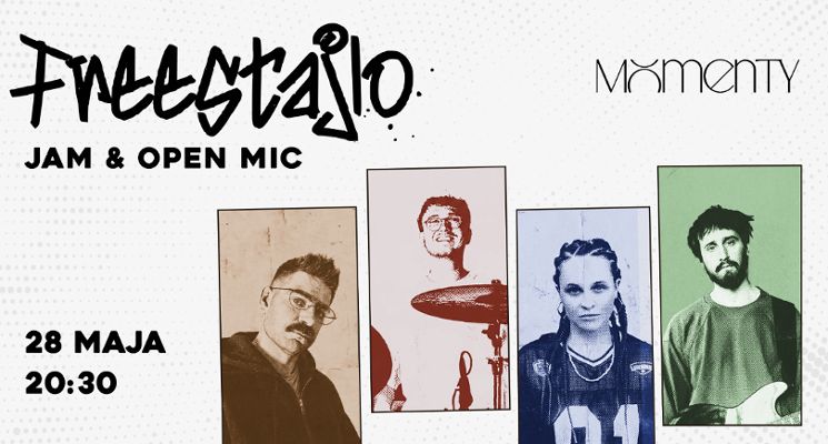 Plakat Freestajlo | Jam & Open Mic | Momenty