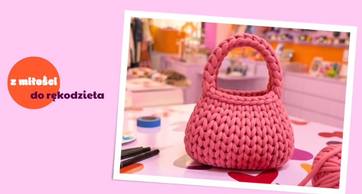 Plakat Finger crochet: torebka do ręki