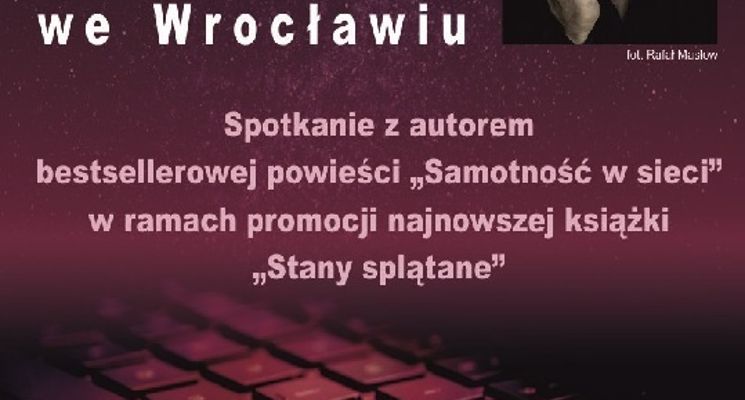 Plakat Spotkanie autorskie z Januszem Leonem Wiśniewskim