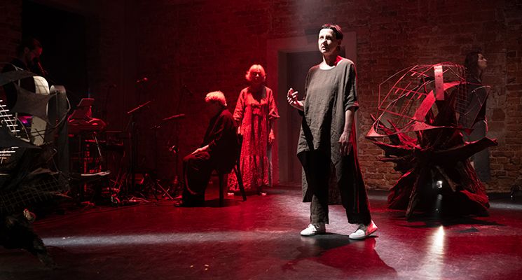 Plakat Spektakl "Słoje drzewa"