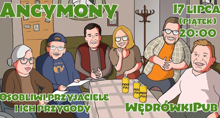 Plakat Ancymony – komedia improwizowana