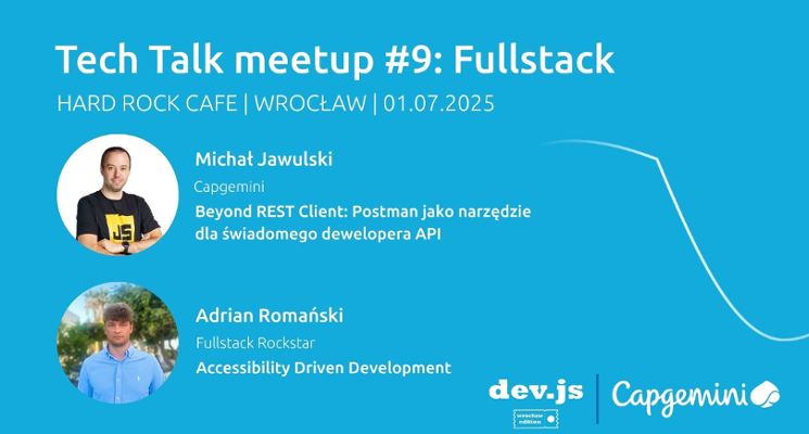 Plakat Tech Talk | MeetUp #9 | Fullstack & dev.js