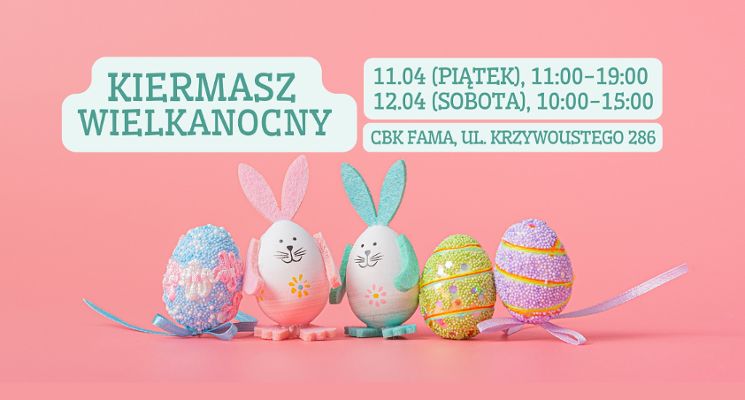 Plakat Kiermasz Wielkanocny na Psim Polu