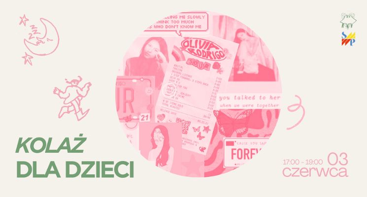 Plakat Warsztaty kolażu dla dzieci