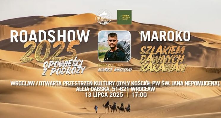 Plakat Spotkanie z podróżnikiem „Maroko”