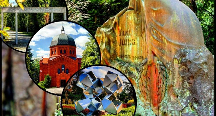 Plakat Tajemnice Parku oraz Cmentarza Grabiszyńskiego we Wrocławiu