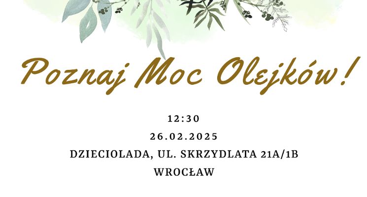 Plakat Warsztaty aromaterapii