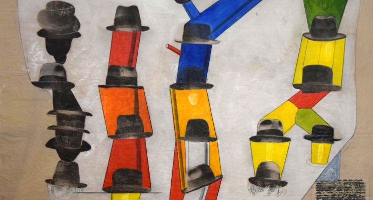 Plakat Nawyknienie koloru – wystawa kolektywu RECIPE!