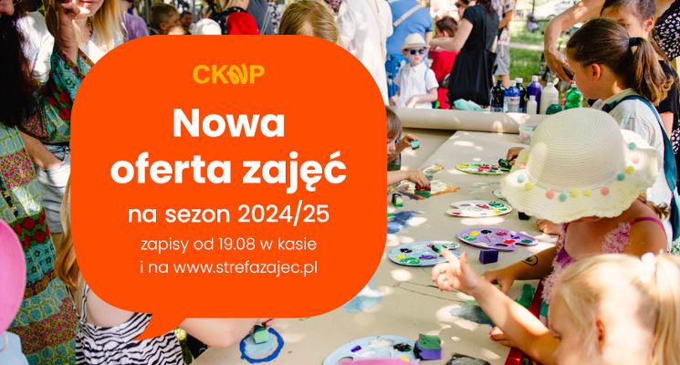 Plakat Zapisy na zajęcia na nowy sezon 2024/2025