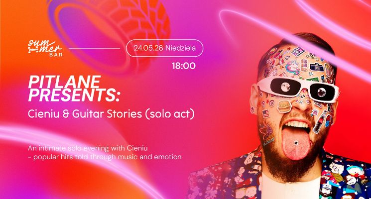 Plakat Pitlane Presents: Cieniu & Guitar Stories (solo act)