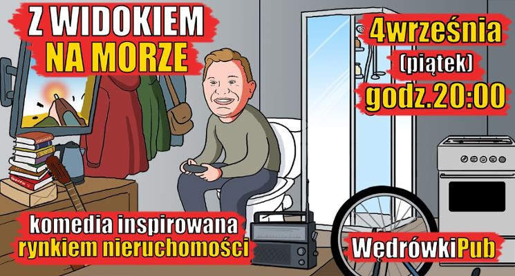 Plakat Z widokiem na morze - komedia improwizowana