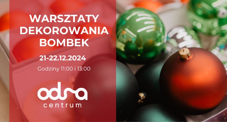 Plakat Warsztaty dekorowania bombek