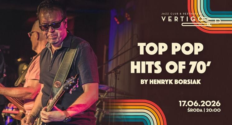 Plakat TOP Pop Hits of 70’ by Henryk Borsiak