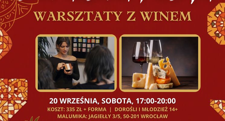 Plakat HISZPAŃSKA FIESTA - WARSZTATY Z WINEM