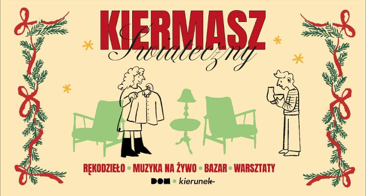 Plakat Przedświąteczny kiermasz i bazar na rzecz DOMu