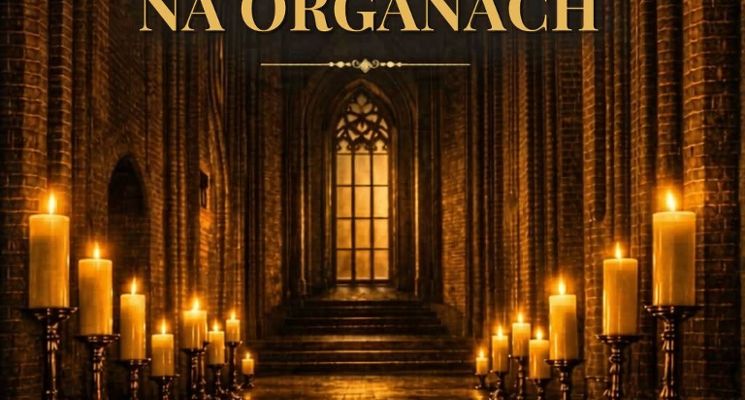 Plakat Muzyka filmowa w gotyckich murach-koncert