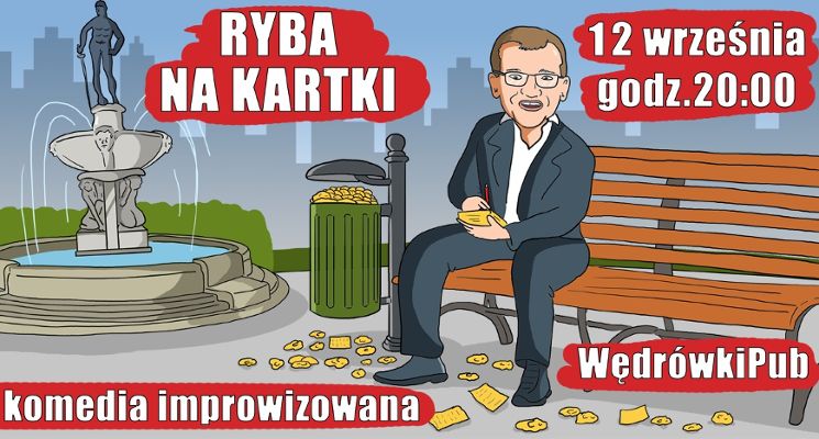 Plakat Ryba na kartki – komedia improwizowana