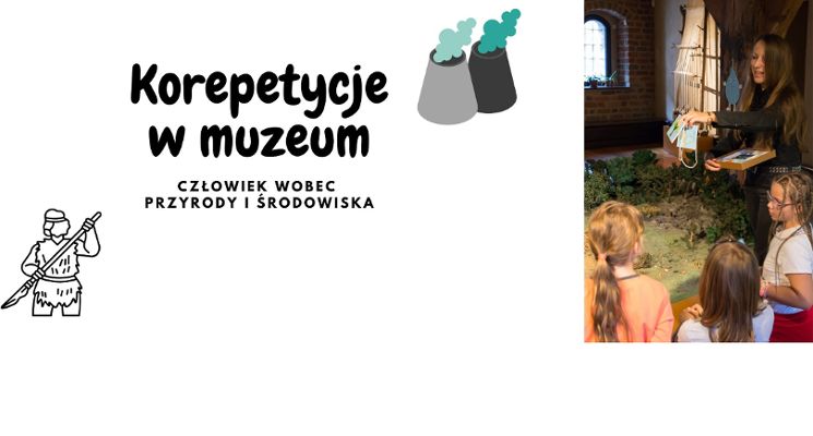 Plakat Tematyczne oprowadzanie dla dzieci w Muzeum Archeologicznym „Człowiek wobec przyrody i środowiska”