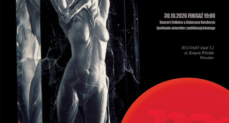 Plakat Wystawa szklanych rzeźb Macieja Zaborskiego