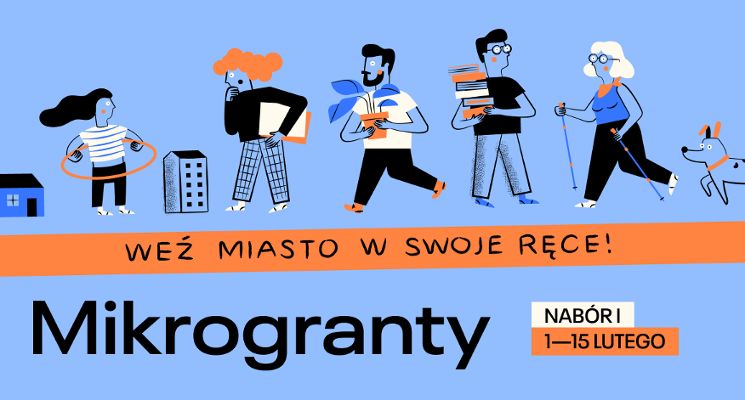 Plakat Mikrogranty 2026 | Nabór I | Weź miasto w swoje ręce!