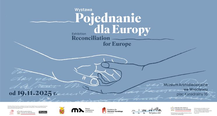 Plakat Przedpremierowe zwiedzanie wystawy scenograficznej „Pojednanie dla Europy"
