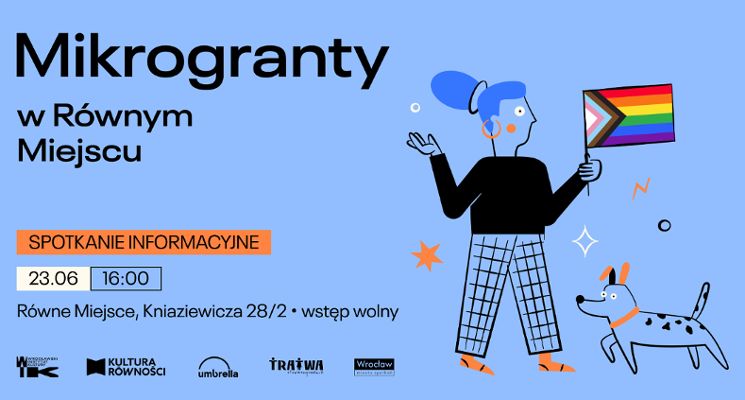 Plakat Mikrogranty w Równym Miejscu: spotkanie informacyjne