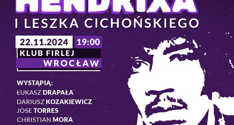 Plakat Urodziny Jimiego Hendrixa i Leszka Cichońskiego