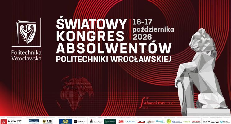 Plakat Światowy Kongres Absolwentów Politechniki Wrocławskiej