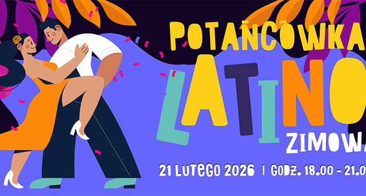 Plakat Zimowa Potańcówka Latino