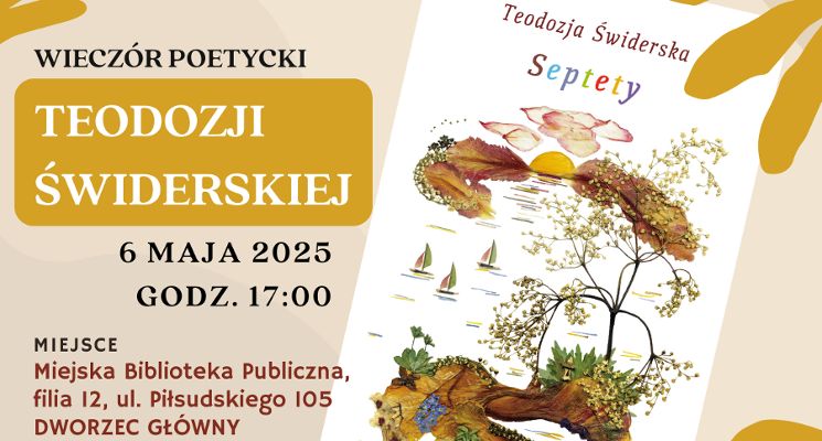 Plakat Wieczór autorski Teodozji Świderskiej