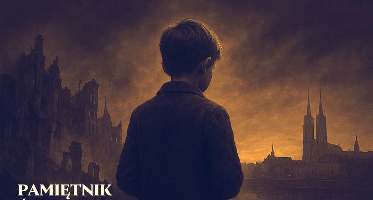 Plakat Widowisko „Pamiętnik. Świadectwo Warszawy, pamięć Wrocławia”