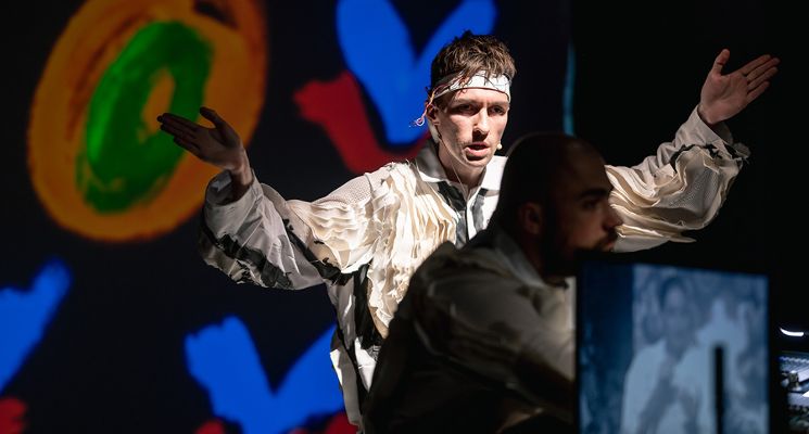 Plakat Umwelt - spektakl Adama Ziajskiego