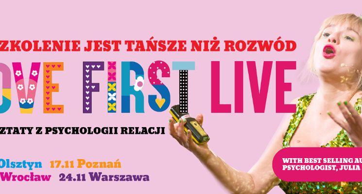 Plakat Szkolenie #LoveFirst | Miłość to nie bajka – to kompetencja