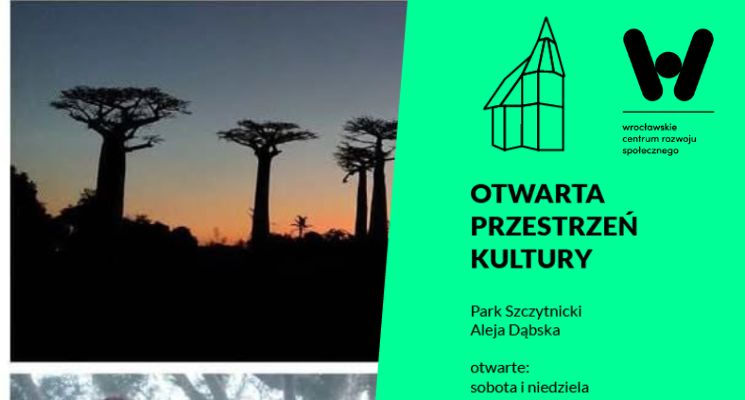 Plakat Spotkania podróżników w OKP „Baobaby, lemury i ja” podróż solo po Madagaskarze