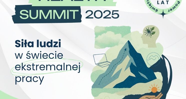 Plakat Mental Health Summit 2025 — pierwsza w Polsce konferencja o zdrowiu psychicznym w miejscu pracy