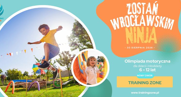 Plakat ZOSTAŃ WROCŁAWSKIM NINJA – Olimpiada Motoryczna