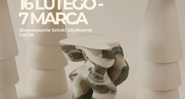 Plakat TWÓR w Witrynie - szlak mikrowystaw sztuki użytkowej i designu w witrynach Wrocławia