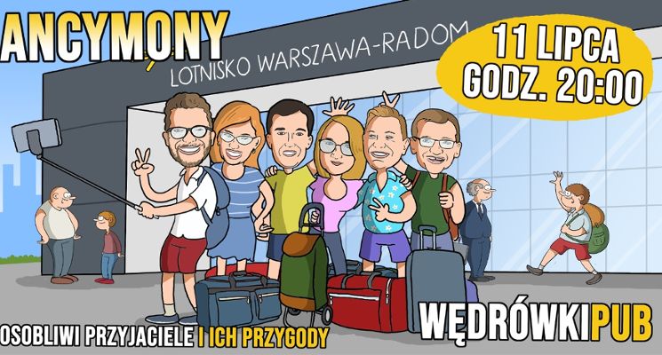 Plakat Ancymony - komedia improwizowana