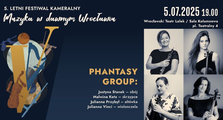 Plakat Koncert w ramach Letniego Festiwalu Kameralnego „Muzyka w dawnym Wrocławiu”
