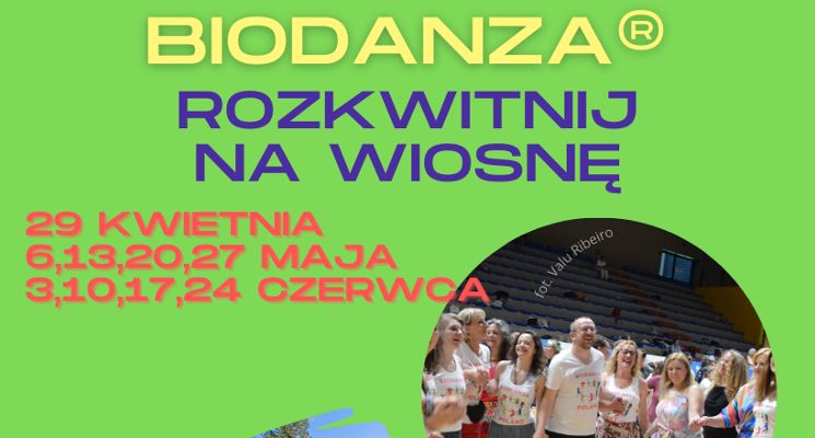 Plakat Biodanza we Wrocławiu-Leśnicy [warsztaty]