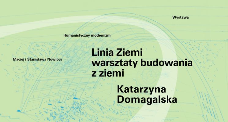 Plakat Linia Ziemi – warsztaty dla dorosłych z budowania z naturalnych materiałów