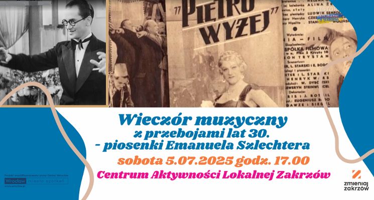 Plakat Wieczór muzyczny „A mnie jest szkoda lata”