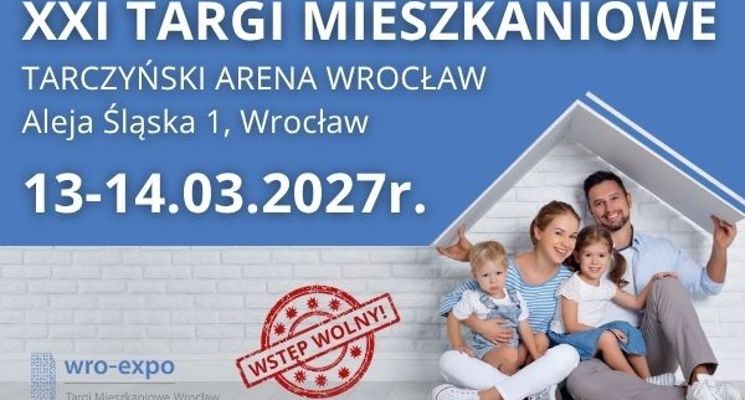 Plakat XXI Targi Mieszkaniowe Wrocław | WRO-EXPO