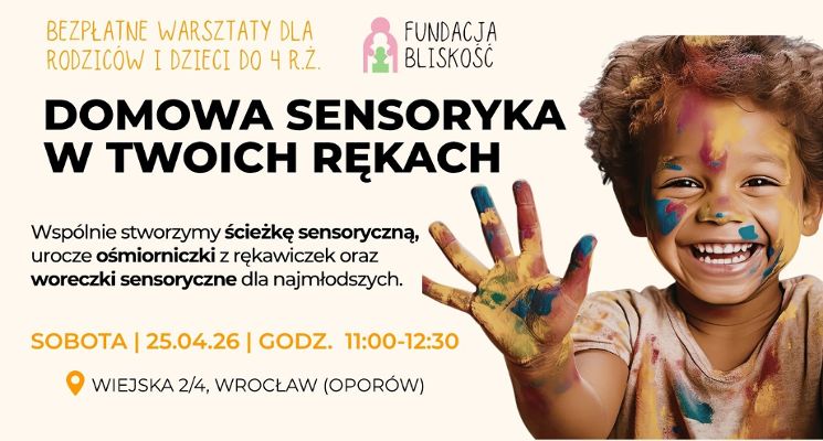 Plakat Domowa sensoryka w Twoich rękach