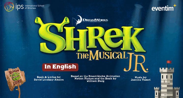 Plakat Musical „Shrek” na scenie ATM – międzynarodowe widowisko dla dzieci i młodzieży