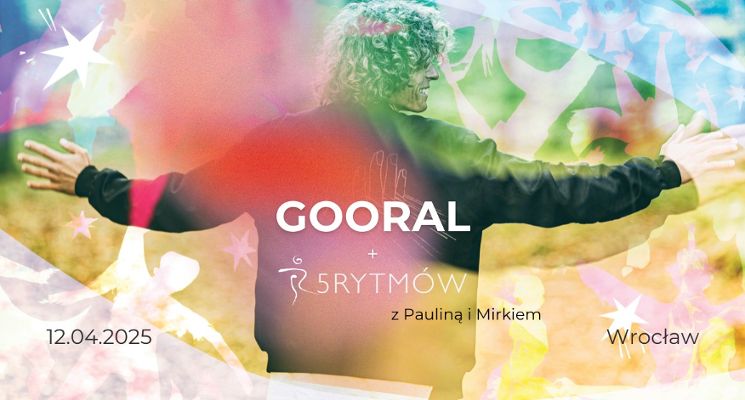 Plakat 5Rytmów® z Pauliną, Mirkiem i Gooralem na żywo