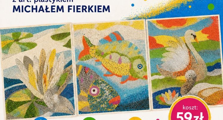 Plakat Mozaiki piaskowe - warsztaty kreatywne dla dzieci
