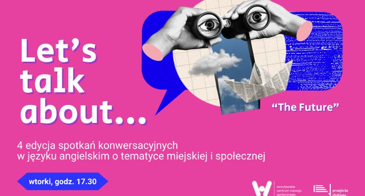 Plakat Jesienna edycja “Let’s Talk About vol.4” - English Speaking Club w Przejściu Dialogu