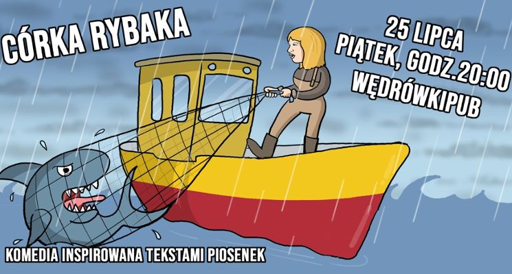 Plakat Córka rybaka – komedia improwizowana